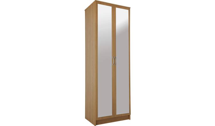 Buy Argos Home Cheval 2 Door Mirrored Wardrobe Oak Effect Wardrobes Argos