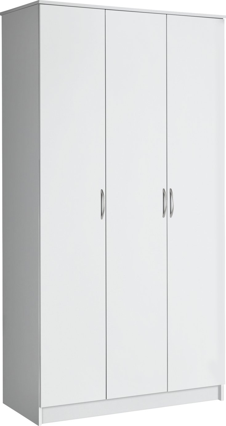 Argos Home Cheval 3 Door Wardrobe - White