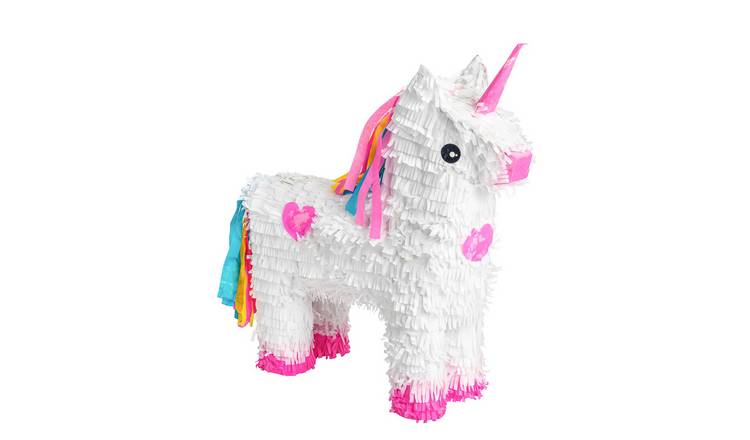 Fax Potato Unicorn Cardboard Pinata - White