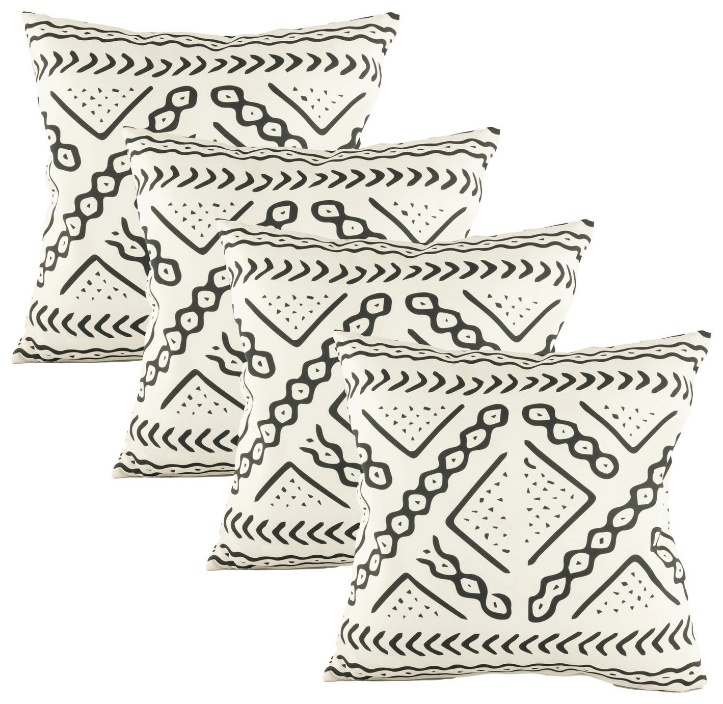 Streetwize Aztec Tribal Printed Outdoor Cushion - Pack of 4