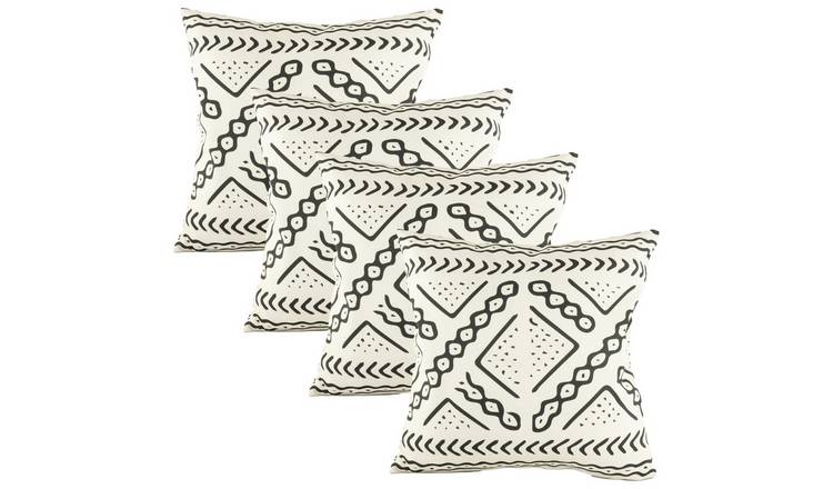 Streetwize Aztec Tribal Printed Outdoor Cushion - Pack of 4