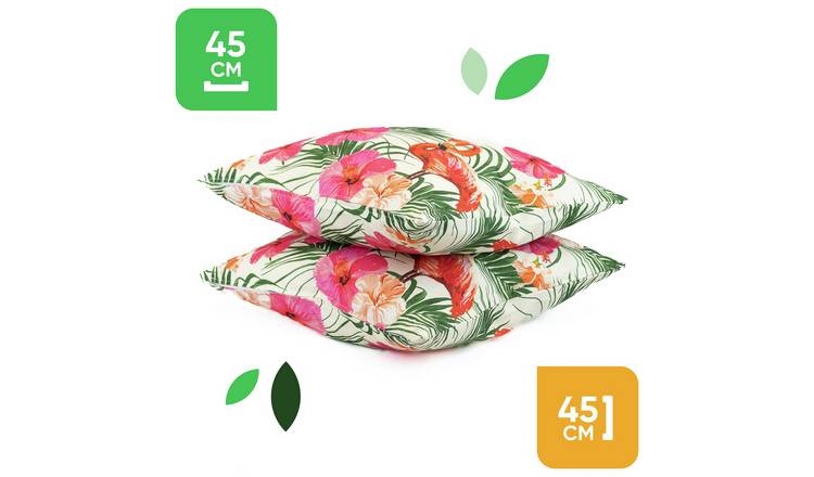 Buy Streetwize Flamingo Print Outdoor Cushion Pack of 4