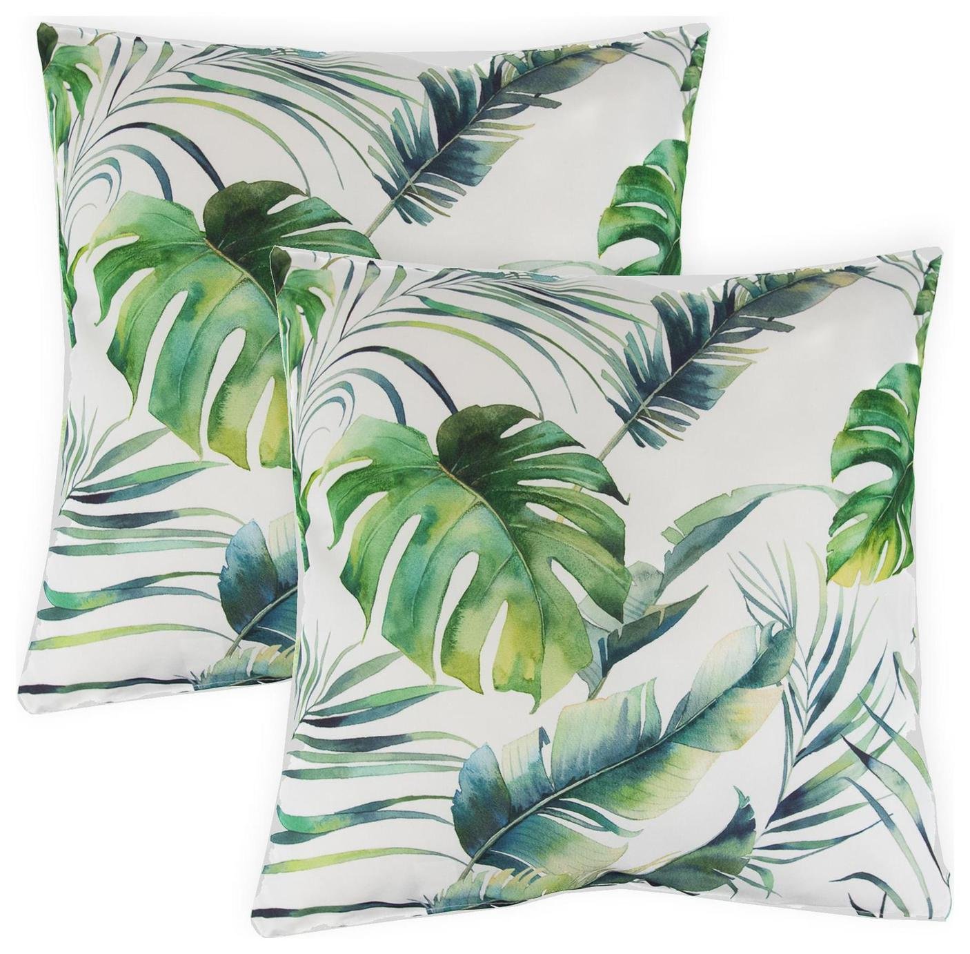 Streetwize Botanical Leaf Printed Outdoor Cushion-Pack of 4