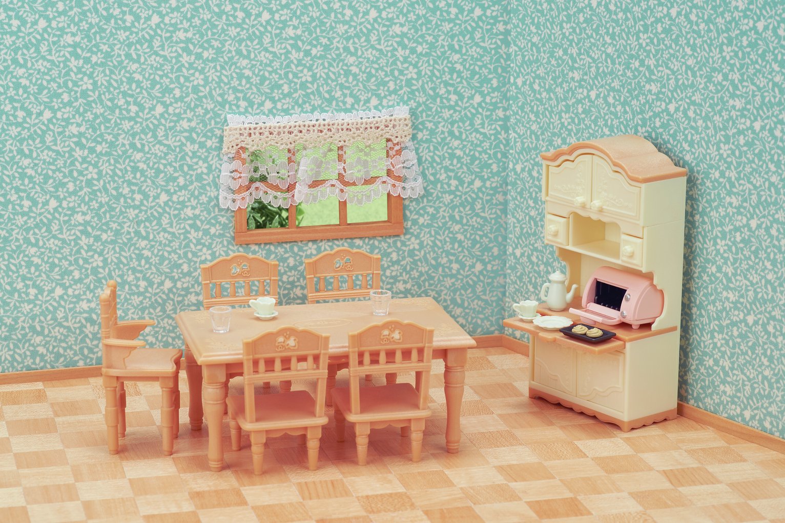 sylvanian families comfy living room set