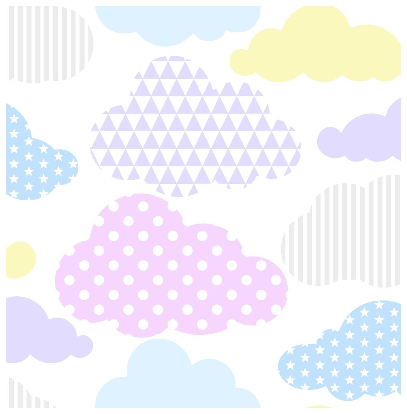 Superfresco Easy Marshmallow Pastel Clouds Wallpaper