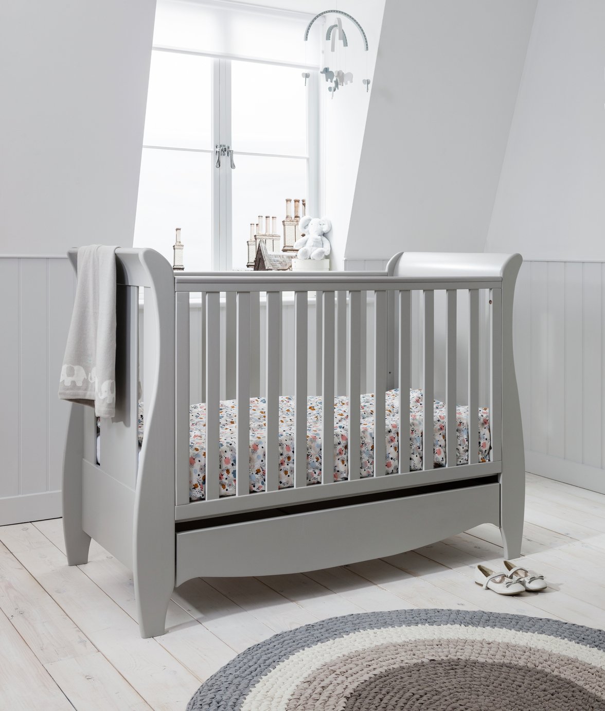 argos white cot bed