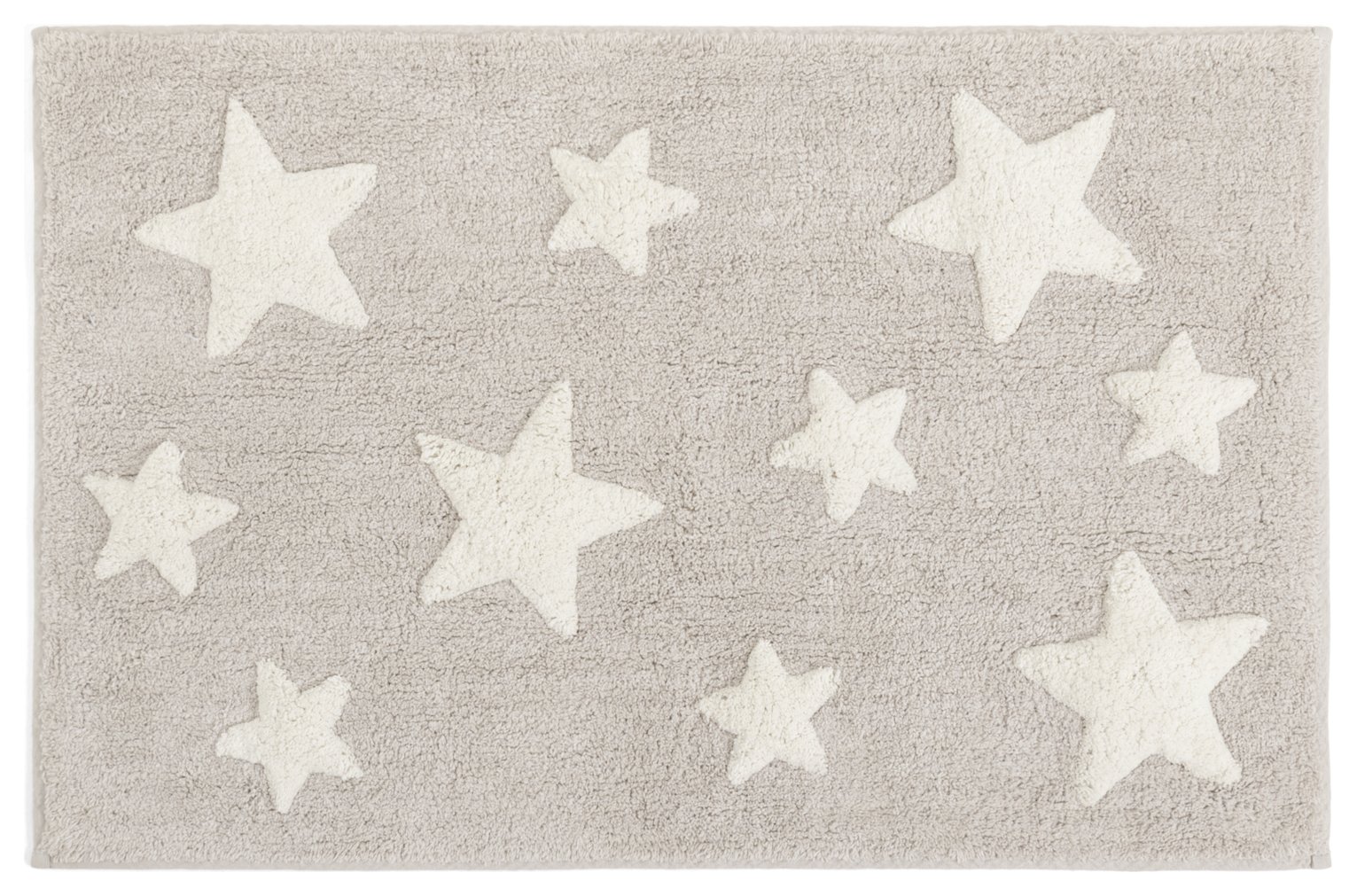 Habitat Embossed Star Bath Mat - Natural