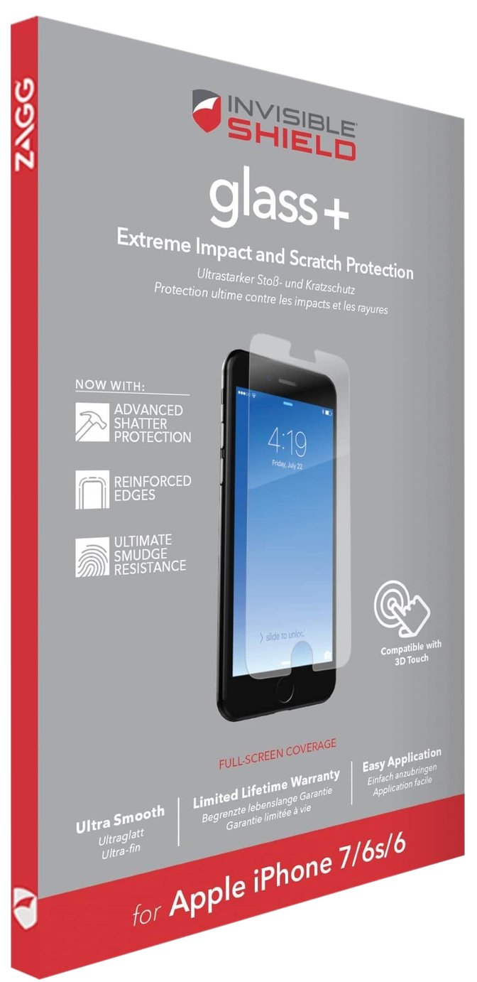 Zagg InvisibleShield Apple iPhone 8/7/6S/6 Screen Protector