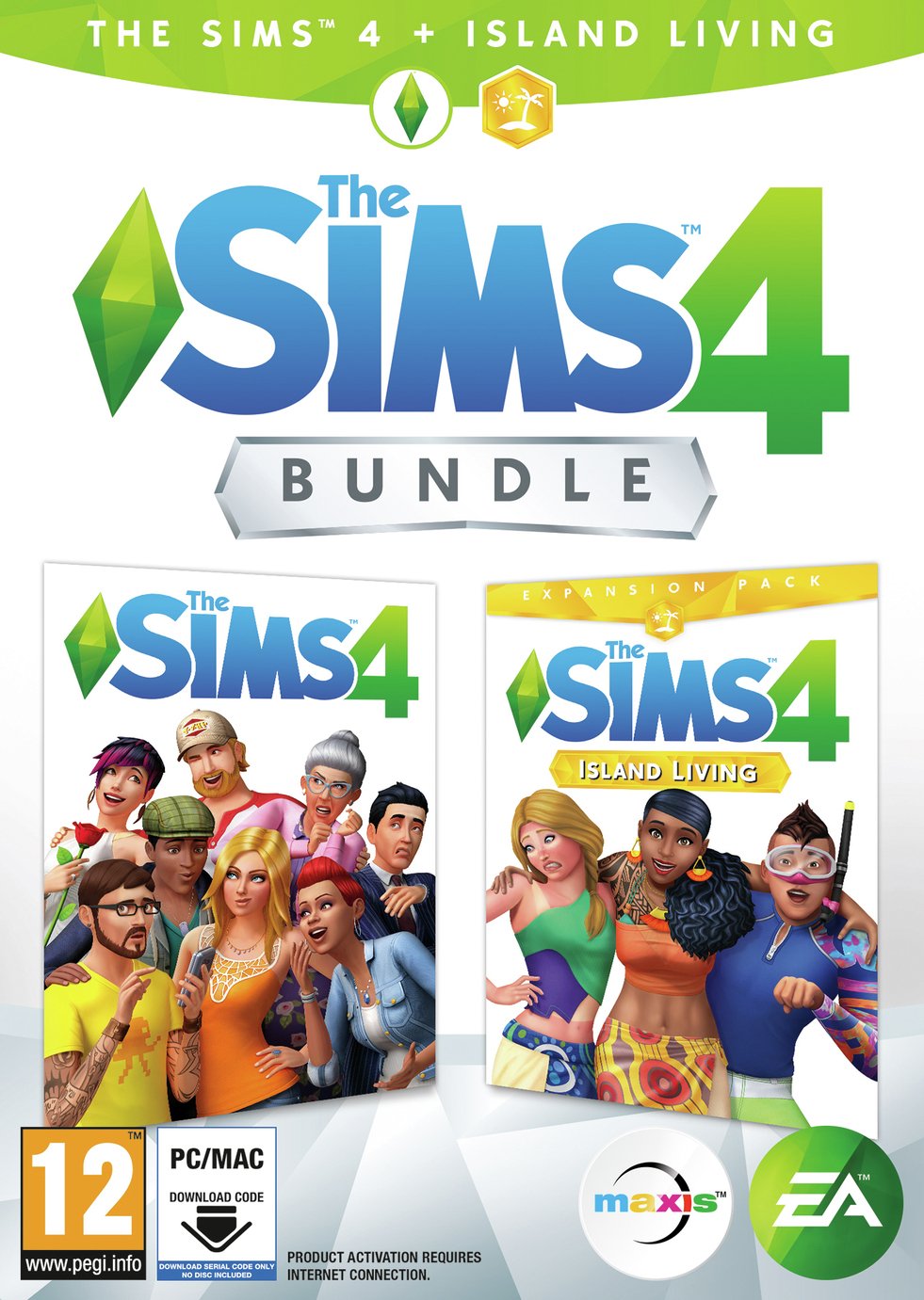 The Sims 4 & Island Living Expansion Pack PC Game Bundle
