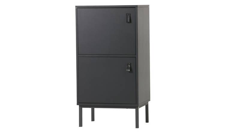 Buy Woood Nico 2 Door Bedside Table Black Kids Bedside Tables