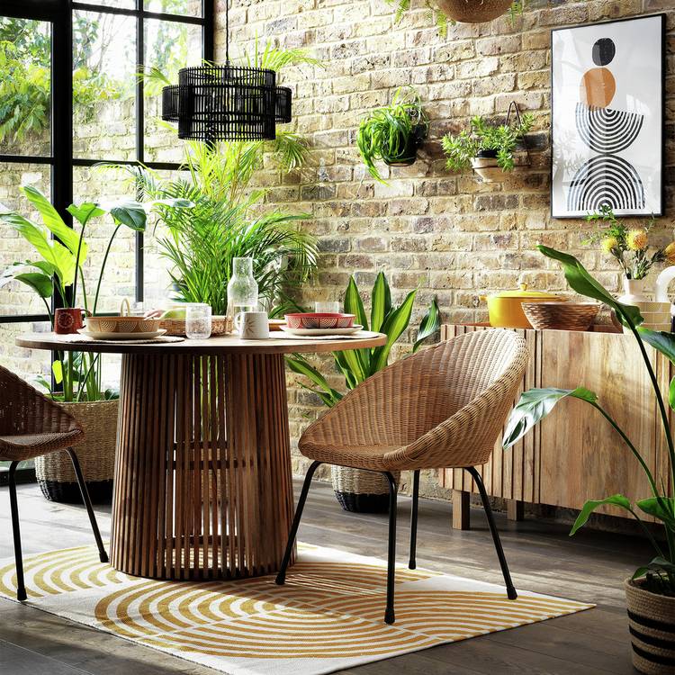 Habitat Jericho 4 Seater Dining Table - Natural 0