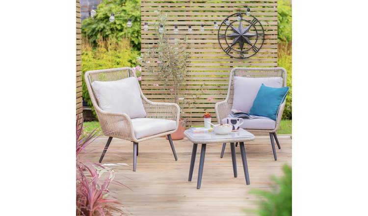 Buy Habitat Malta 2 Seater Rattan Effect Garden Bistro Set Argos