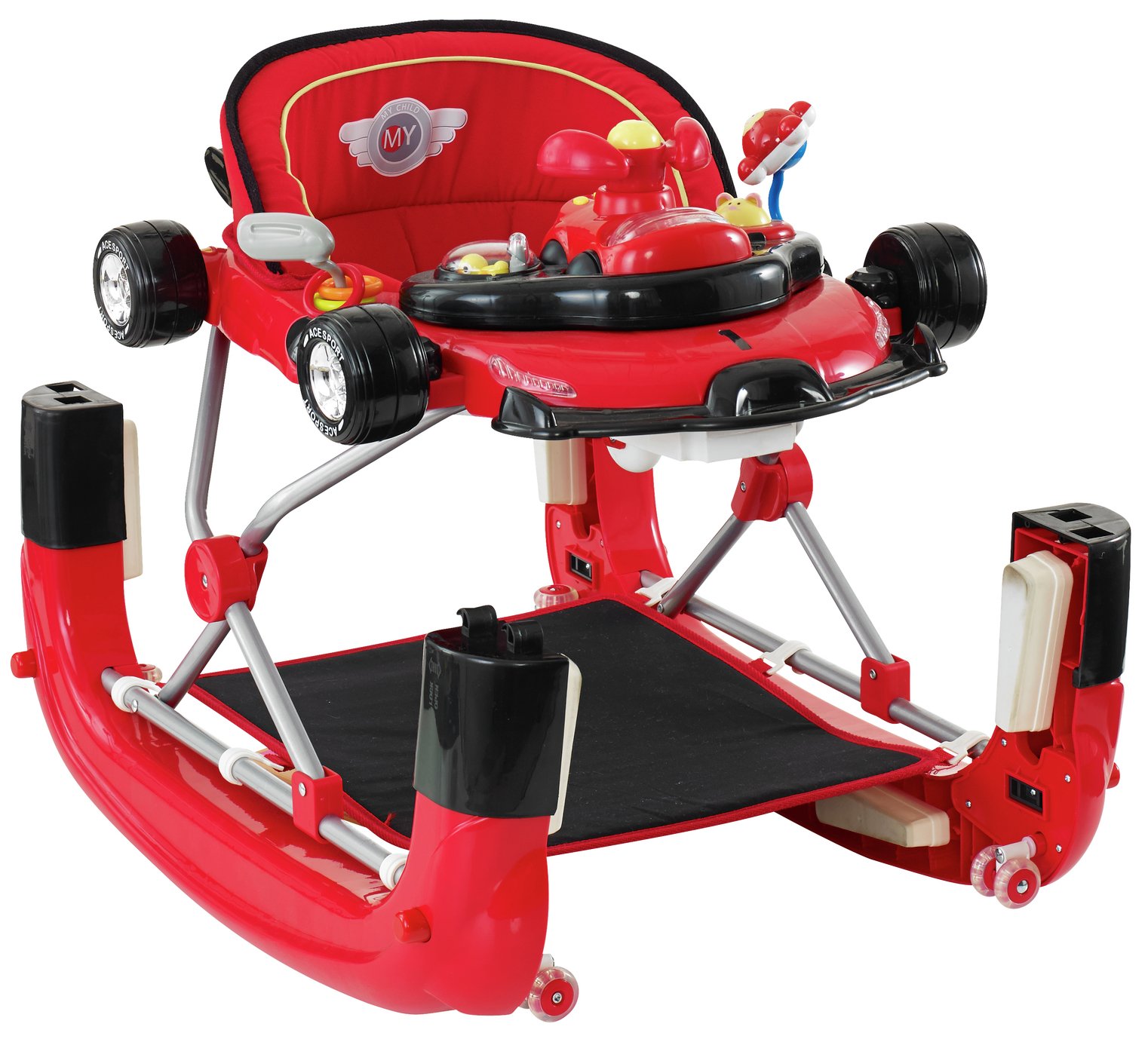 Mychild F1 2 in1 Car Walker Racing Red