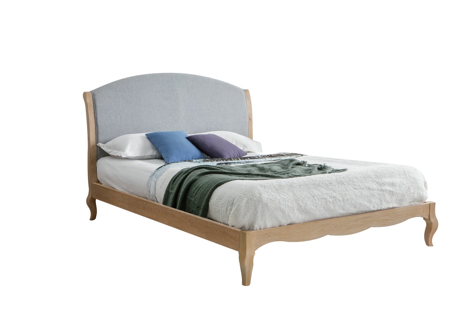 Birlea Ritz Double Bed Frame - Oak & Grey