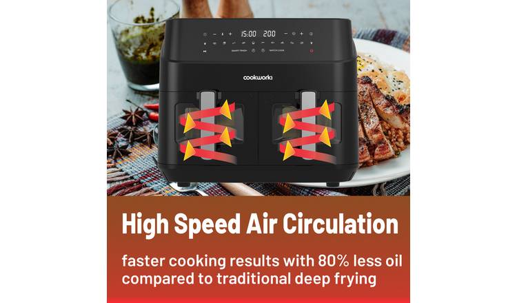 Cookworks 9L Dual Air Fryer - Black 3