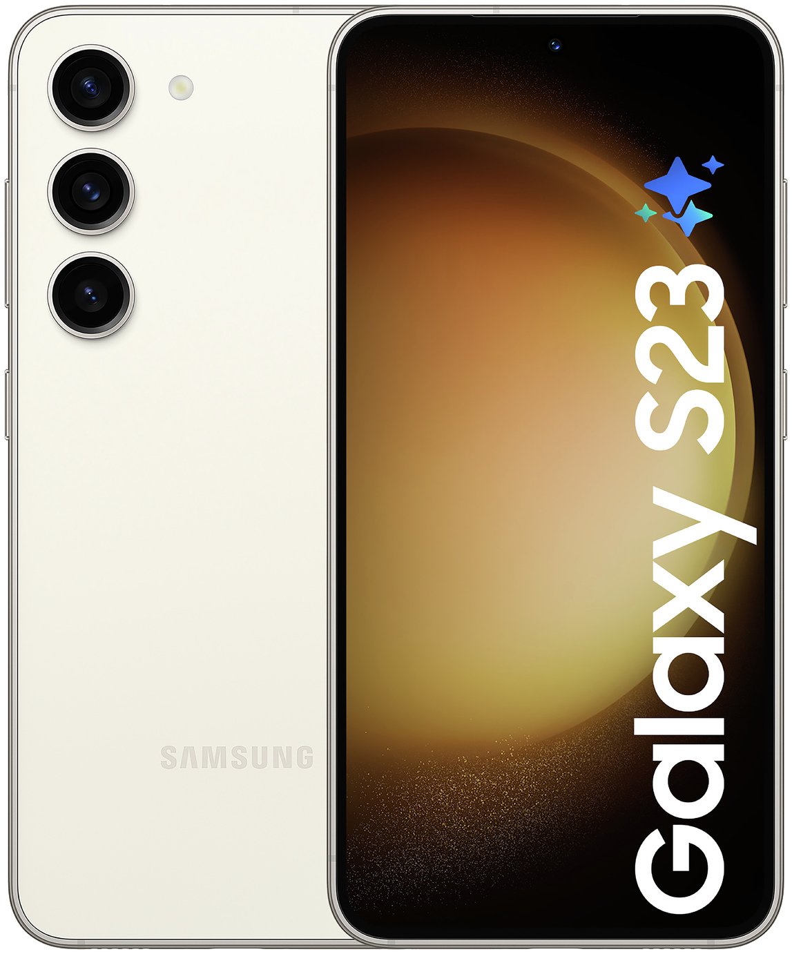 SIM Free Samsung Galaxy S23 5G 128GB AI Mobile Phone - Cream