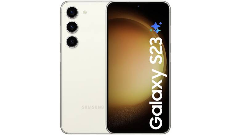 SIM Free Samsung Galaxy S23 5G 128GB AI Mobile Phone - Cream