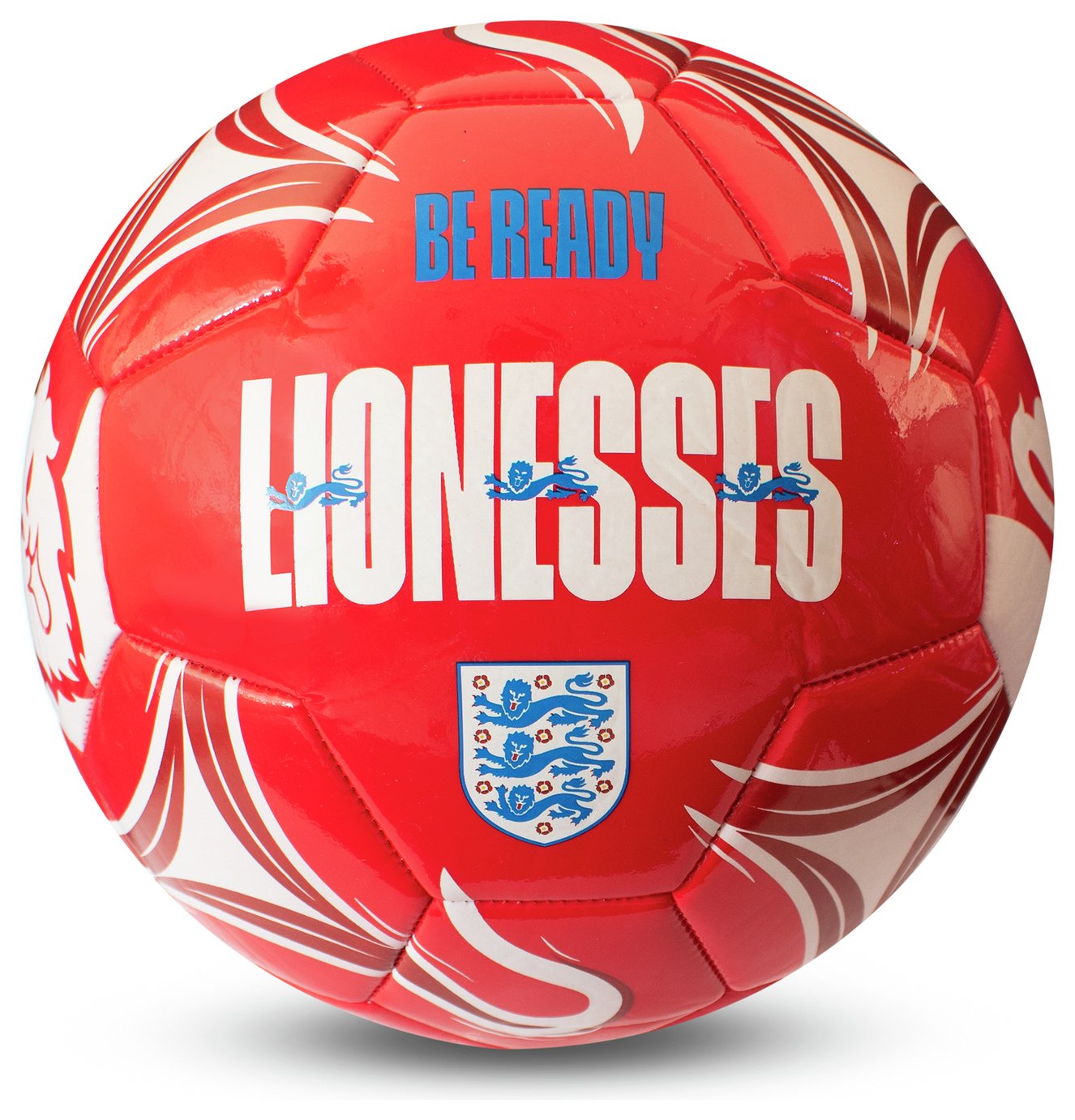 England FA Lionesses Size 5 Cosmos Football - Red