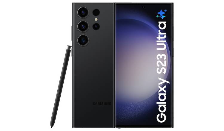 SIM Free Samsung Galaxy S23 Ultra 5G 512GB Phone - Black