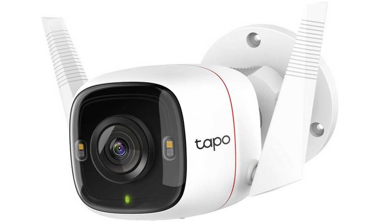 Outdoor security camera store linked to phone