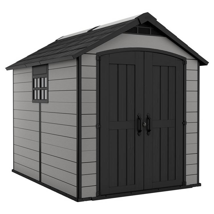 Keter Premier Apex Outdoor Garden Storage Shed - 7.5 x 9ft 0