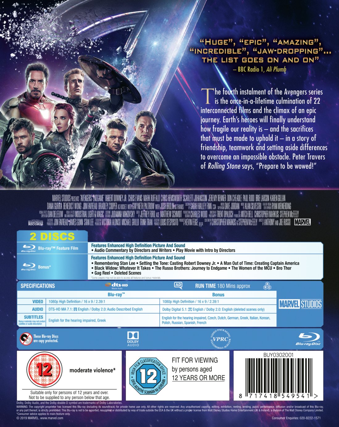 Marvel's Avengers: Endgame Blu-Ray Review