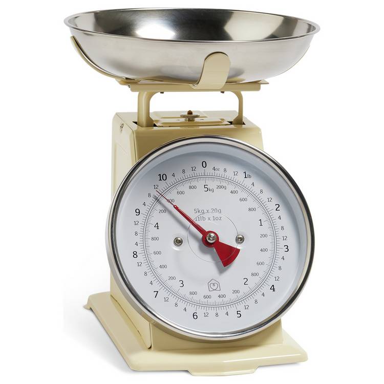 Habitat Stainless Steel Mechanical Kitchen Scale - Cream 0