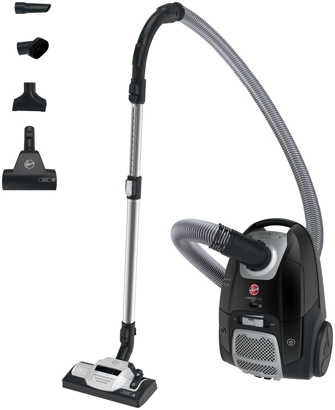Hoover H-ENERGY 500 Pets Bagged Cylinder Vacuum Cleaner