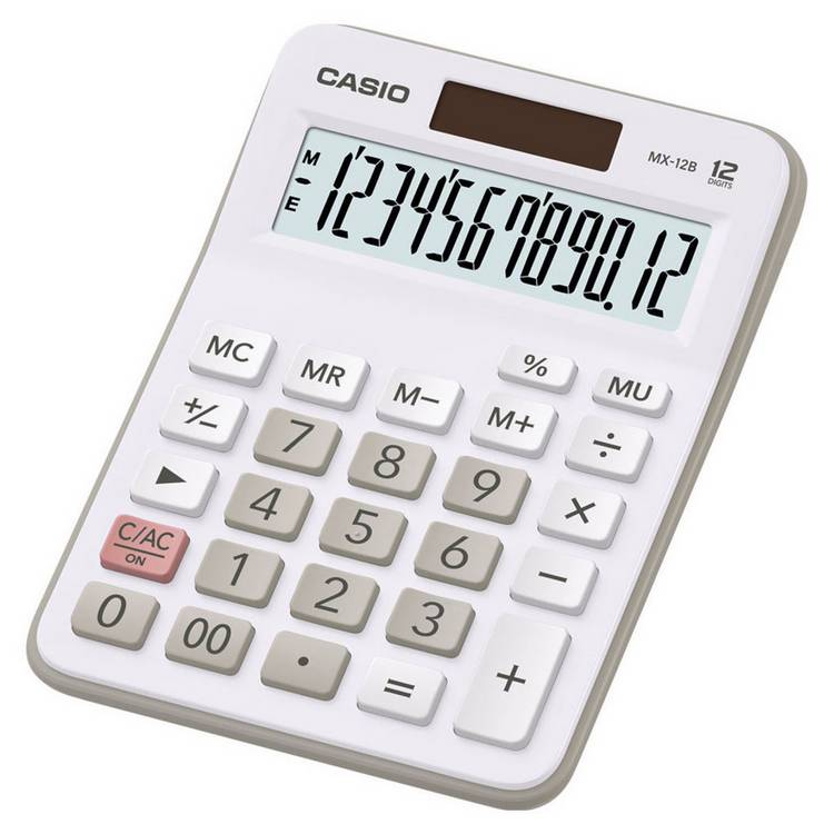 Casio MX-12B-WE Calculator - White 0