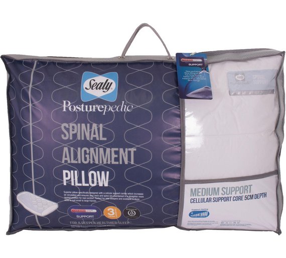 Buy Sealy Posturepedic Spinal Alignment Pillow - 5cm at Argos.co.uk ...