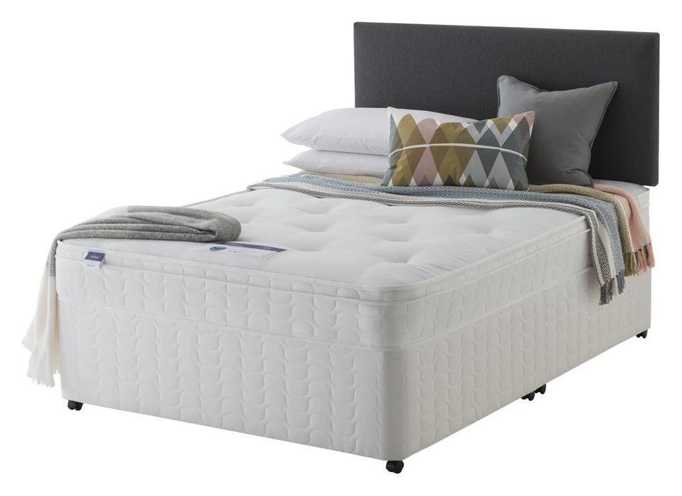 Silentnight Travis Double Miracoil Ortho Divan - White