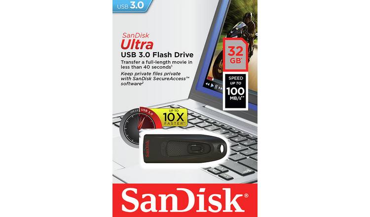 SanDisk Ultra 100 MB/s USB 3.0 Flash Drive - 32GB