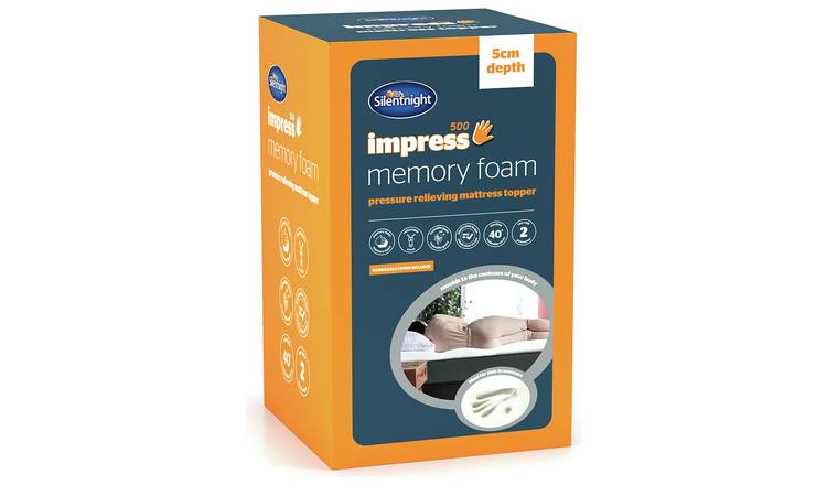 silent night 5cm memory foam mattress topper