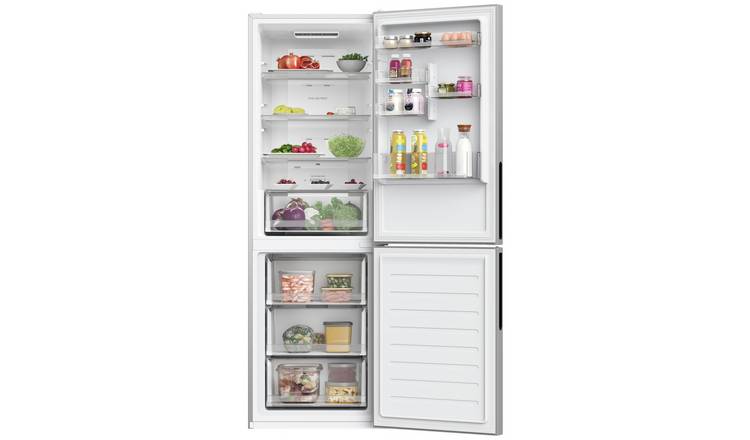 Hoover fridge deals freezer silver