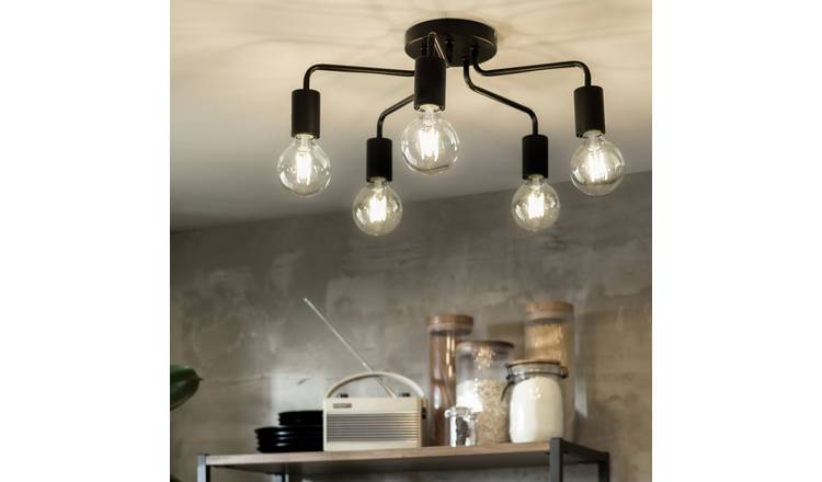 argos chrome light fittings