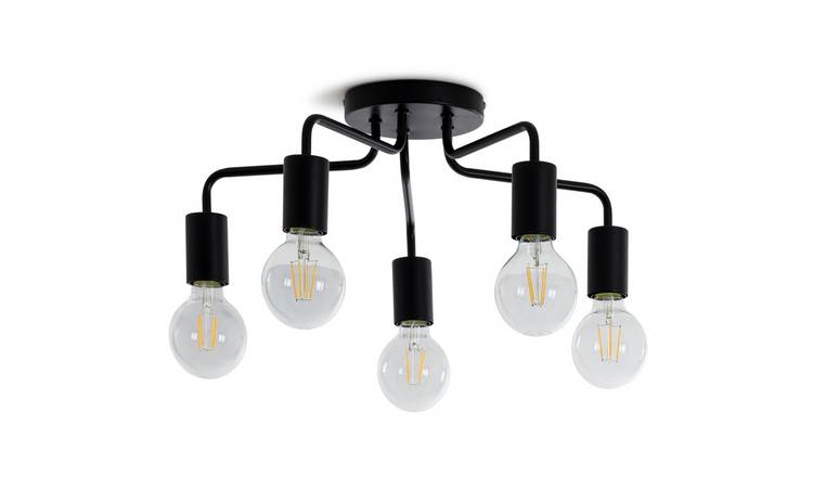 Black 5 deals arm ceiling light