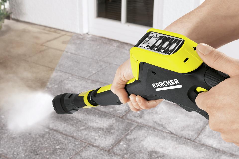 How to use a Karcher pressure washer.