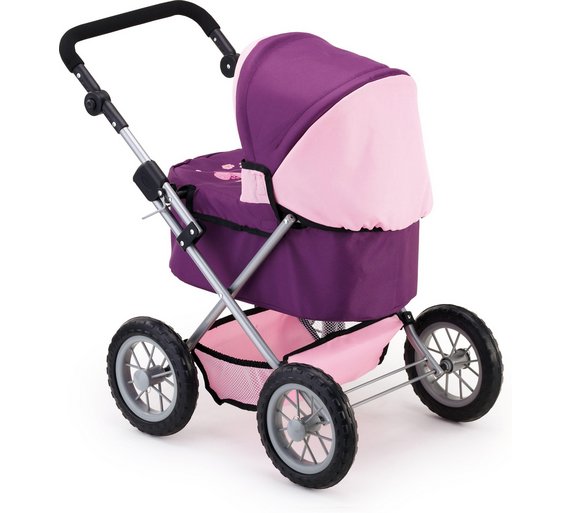 Buy Bayer Design Trendy Doll Pram - Mauve at Argos.co.uk - Your Online ...