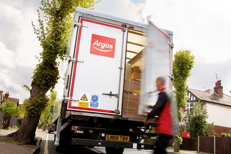 An Argos lorry.
