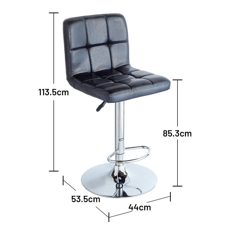 Adjustable bar stools.
