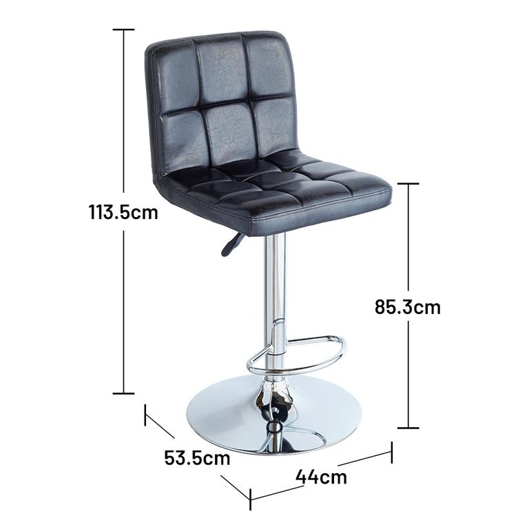 Adjustable bar stools.