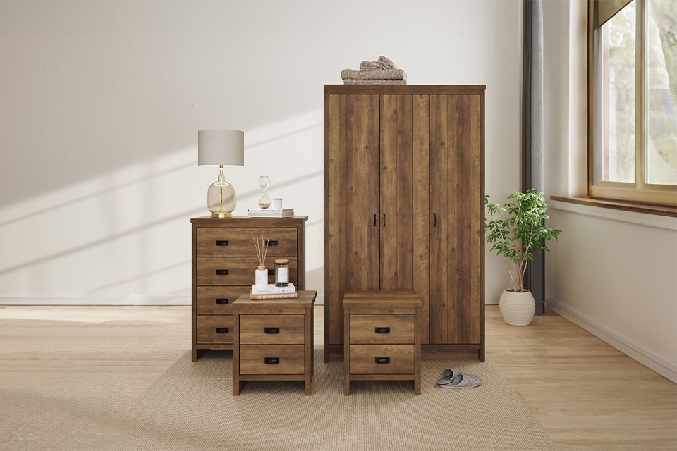Seize the sale. Save up to a 1/3 on selected bedroom furniture. Includes wardrobes, chest of drawers and more.