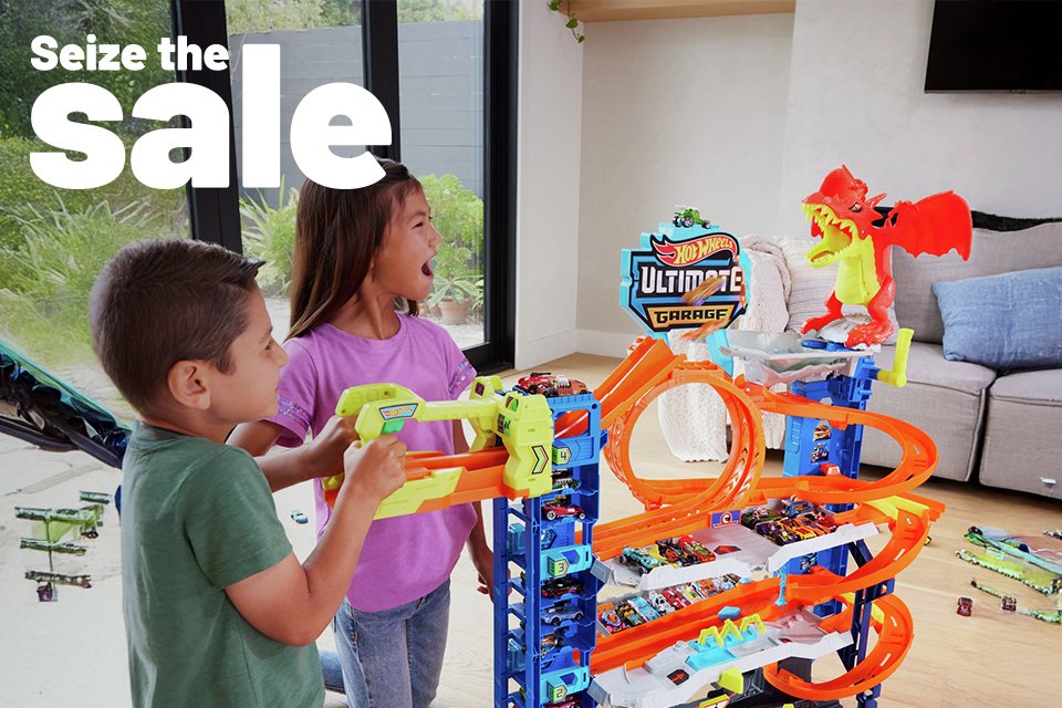 Seize the sale. Save up to 50% on selected vehicles and action figures.
