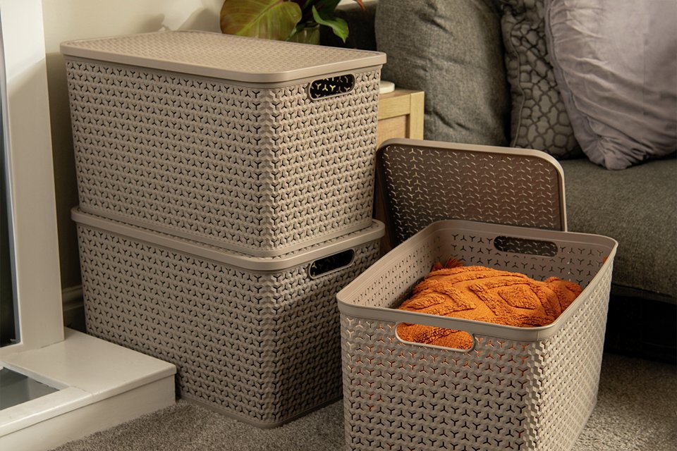 Plastic storage boxes and drawers. Smart storage solutions to keep your home tidy and organised.