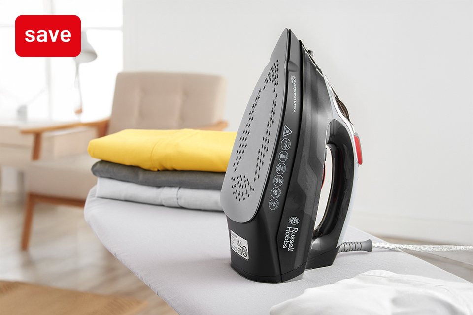 Save up to 1/3 on selected irons & steamers.