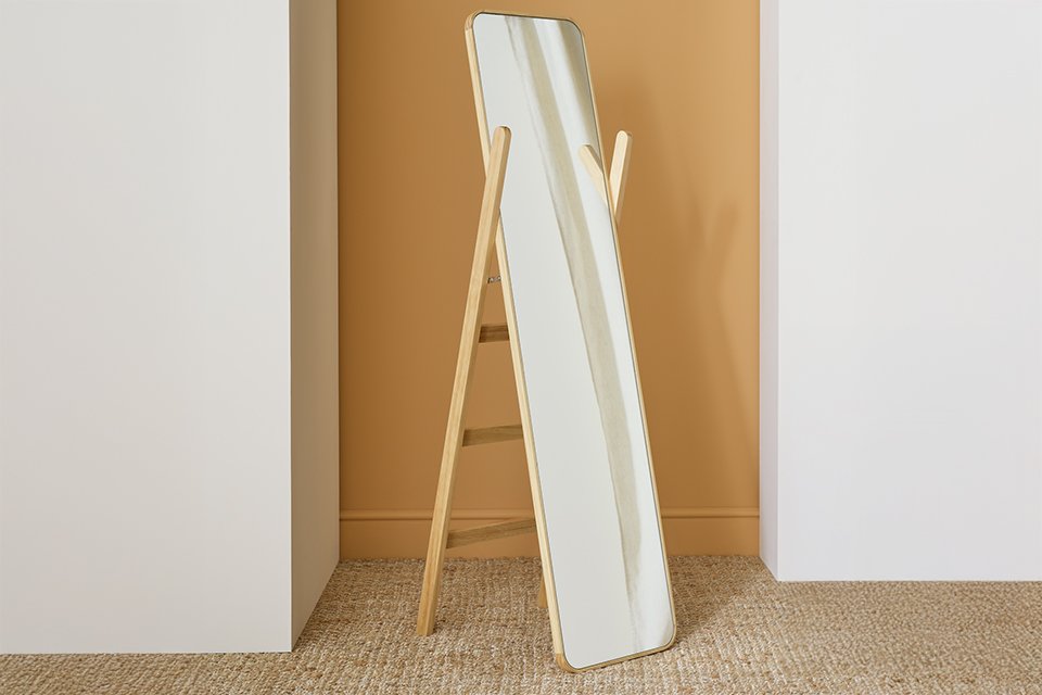 Habitat Wooden Freestanding Mirror.