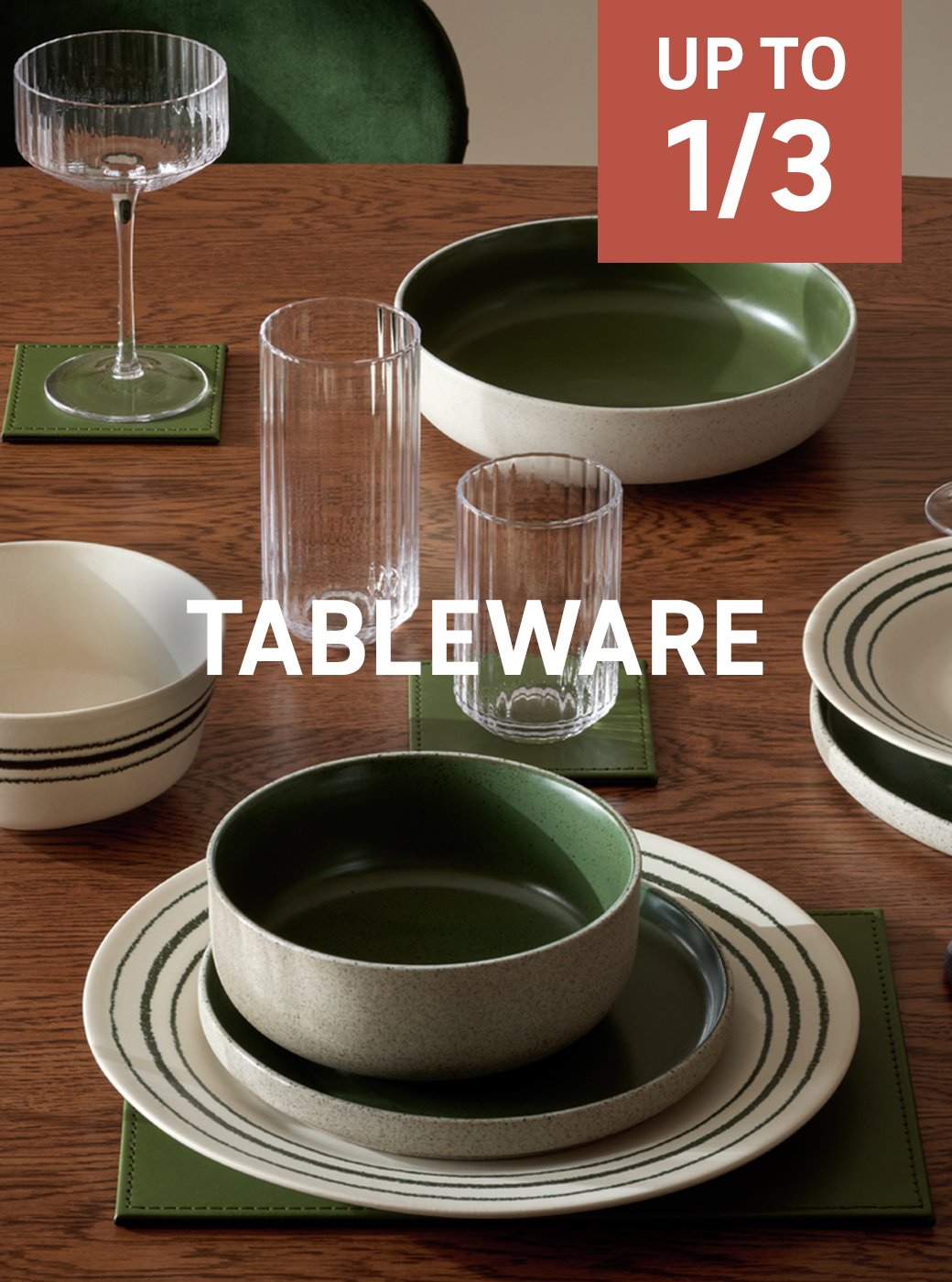 Save up to 1/3 on selected cookware & tableware. Shop now.