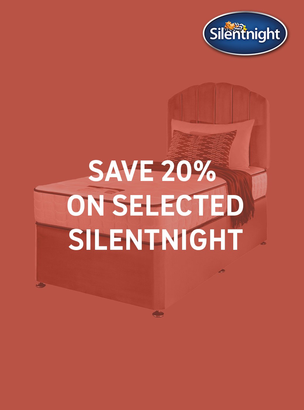 Save 20% on selected Silentnight use code SILENT20. Shop now.