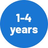 1 - 4 years.