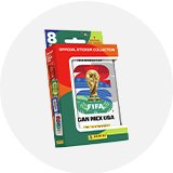 Panini sticker and cards.